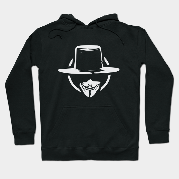 Guy Fawkes Mask and Hat Guy Fawkes Mask Hoodie TeePublic